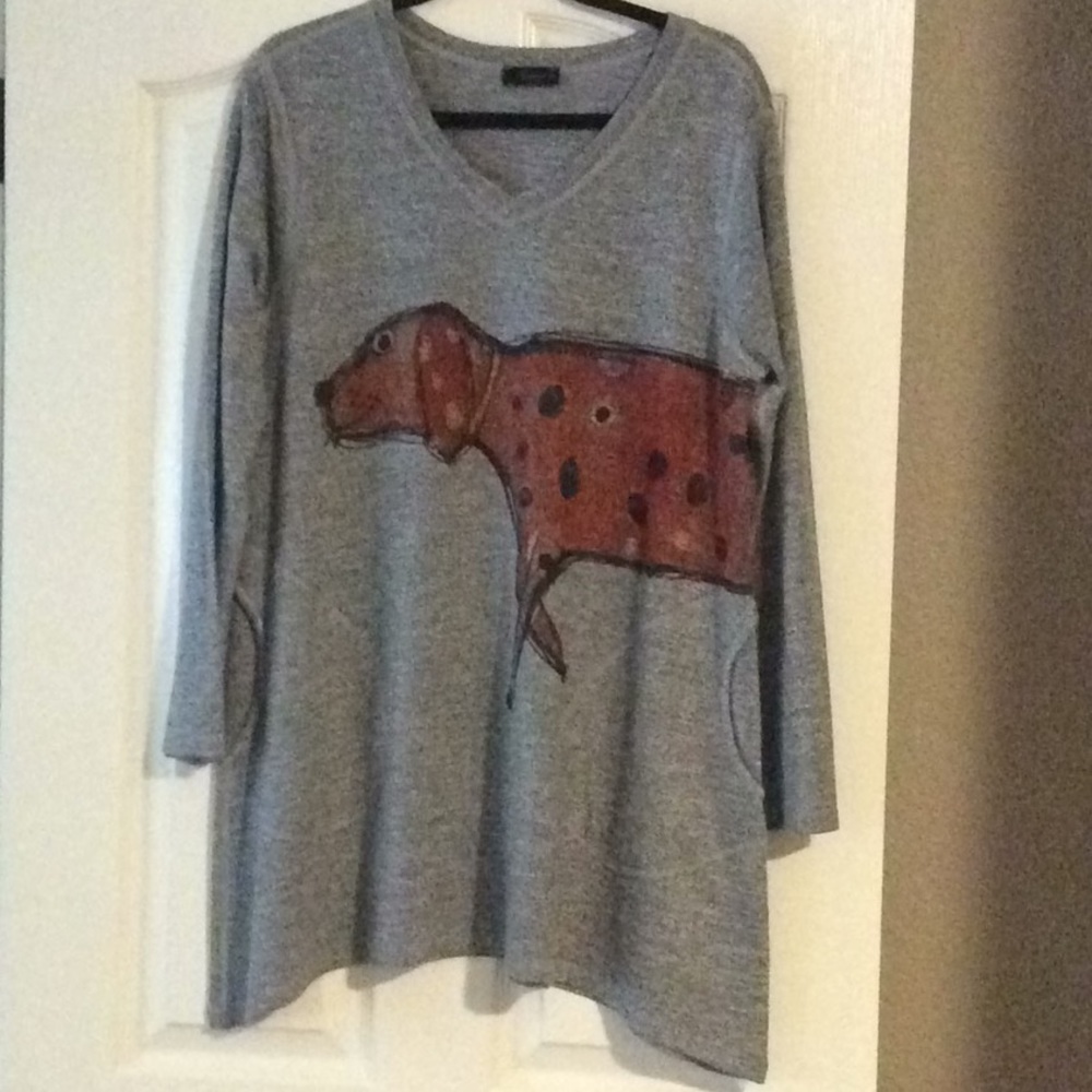 Inoah long sleeve tunic Clifford the Dog